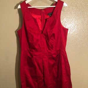 Red Cocktail Statement Dress